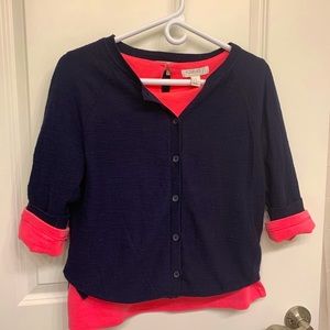 Loft cardigan navy blue🦚